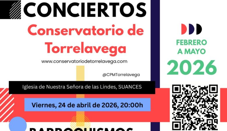 El Conservatorio de Torrelavega presenta el concierto “Barroquismos” en Suances dentro de su ciclo musical 2026