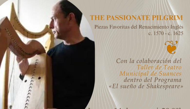 Suances acerca la música del Renacimiento inglés al público con el concierto de arpa histórica del artista Javier Sáinz