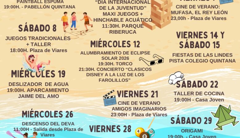 El programa «Diviértete Nin» encara su recta final con seis actividades para disfrutar del mes de agosto