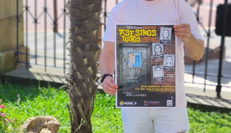 Este sábado llega a Suances, con entrada gratuita, la comedia teatral “Asesinos Todos”
