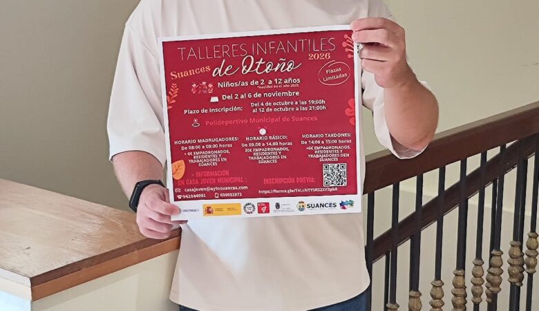 El Ayuntamiento de Suances organiza los Talleres Infantiles de Otoño durante para el periodo no lectivo de noviembre